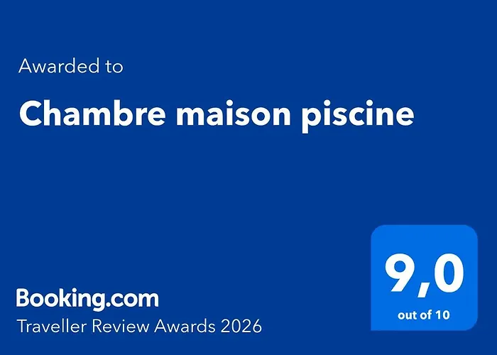Chambre maison piscine
